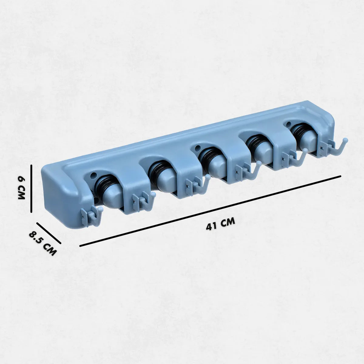 Suporte de Vassoura Multiuso com 6 Ganchos
