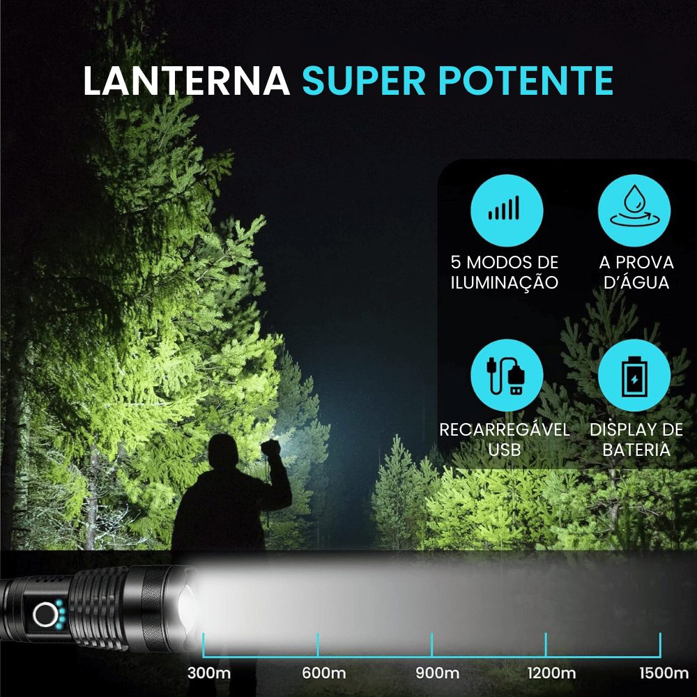 Lanterna Tatica Militar Super Potente