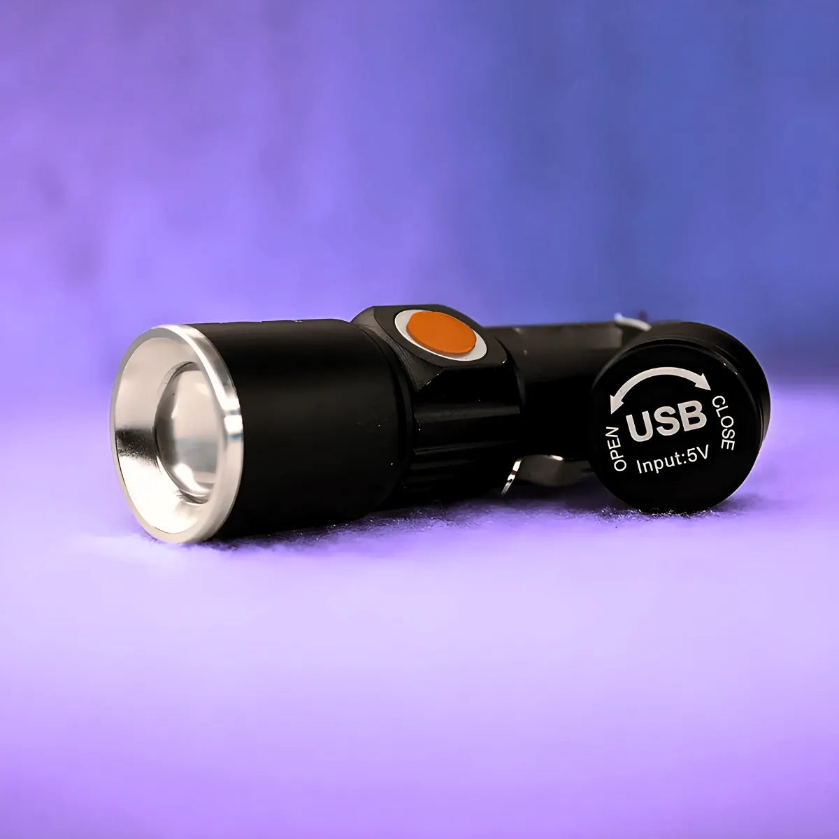 Lanterna de Luz Negra USB Recarregavel 