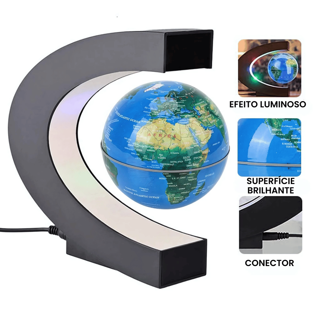 Luminária LED com Globo Flutuante