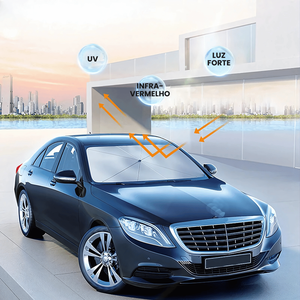 Protetor Solar Para-brisa Carro Retrátil