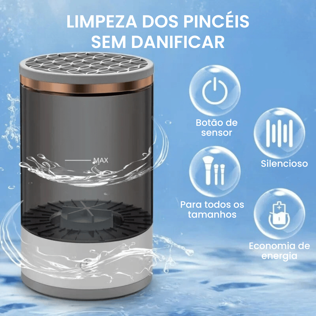 Limpador Pincel de Maquiagem Automatico